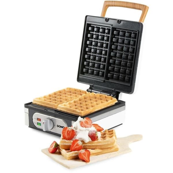 Gaufrier - DOMO - DO9274W - 1400 W - 2 XL-våfflor - Vit Vit