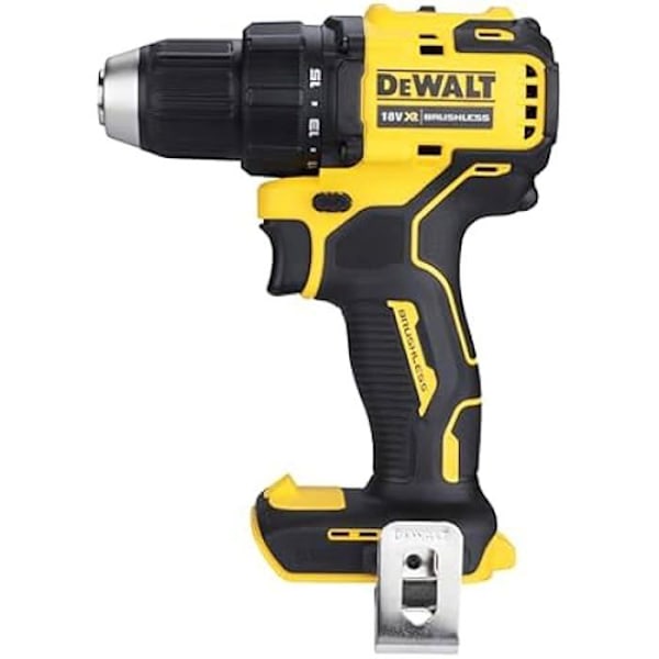 Kombinerad borrmaskin - DEWALT - DCD708N - Utan kol - 18 V - Endast enhet, svart/gul Svart gul