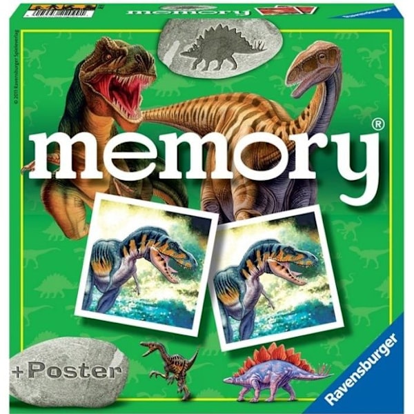 Ravensburger memory spel - Stort minne Dinosaurier - Blandat - Från 4 år