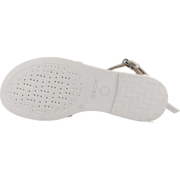 Sandaler - Geox - Karly - Vit/Silver - Spänne - Platt häl vit/lt silver 32