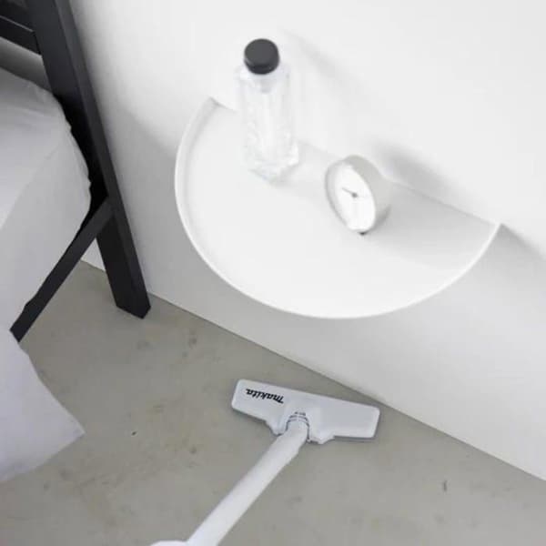 YAMAZAKI - Rund väggställning L40 cm - TOWER - Vit