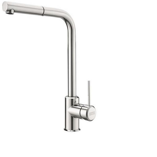 Diskbänksblandare - FRANKE - Sinus plus 850272 - Utdragbar spray - Kromfinish - 360° rotation Krom