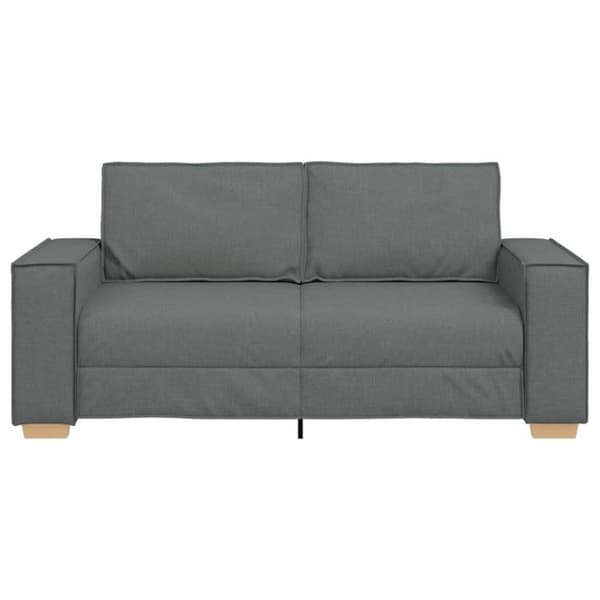 2-sitssoffa - Mörkgrå - 100% polyester - Nutida stil - Mjuk komfort Mörkgrå