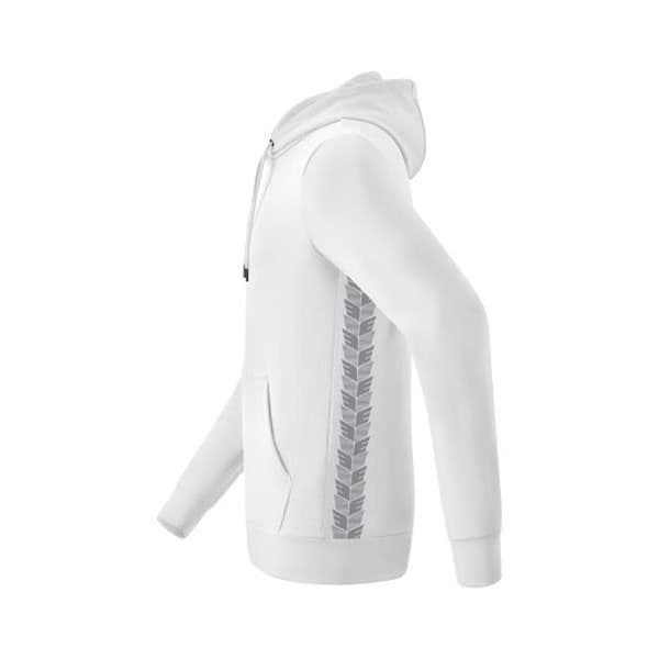 Erima Essential Team Hoodie - vit/monumentgrå - M Vit/monumentgrå M