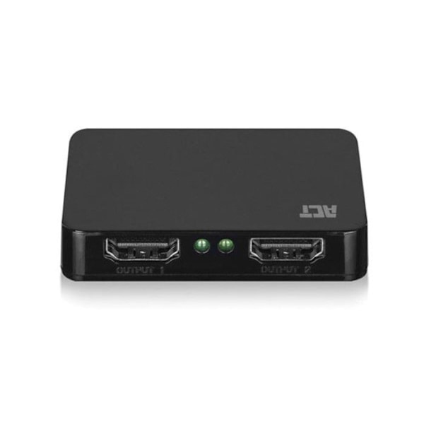 ACT 1x2 HDMI Splitter, 4K@30Hz, USB-driven svart