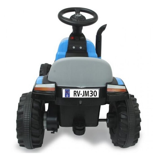 New Holland eltraktor med blå trailer för barn - JAMARA Flerfärgad