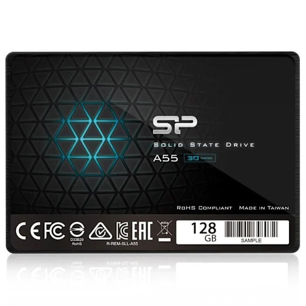 Internt SSD-disk - Silicon Power - Ace A55 128Go - SATA III 2.5" 3D NAND