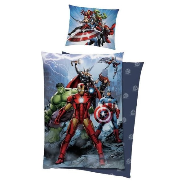 Marvel Avengers junior påslakan 140 x 200/65 cm bomull