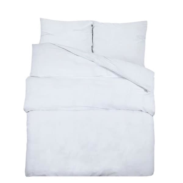 vidaXL Påslakan Set Vit 155x220 cm Microfiber136023