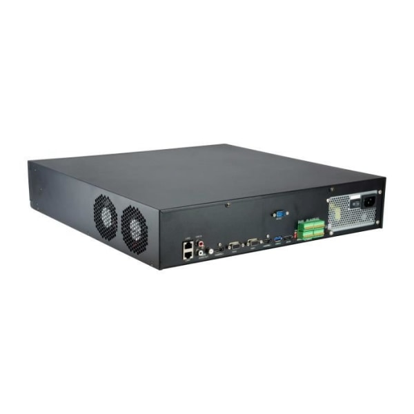 LEVELONE NVR-0764 Network Video Recorder - Svart - 8 portar - 80 TB Svart