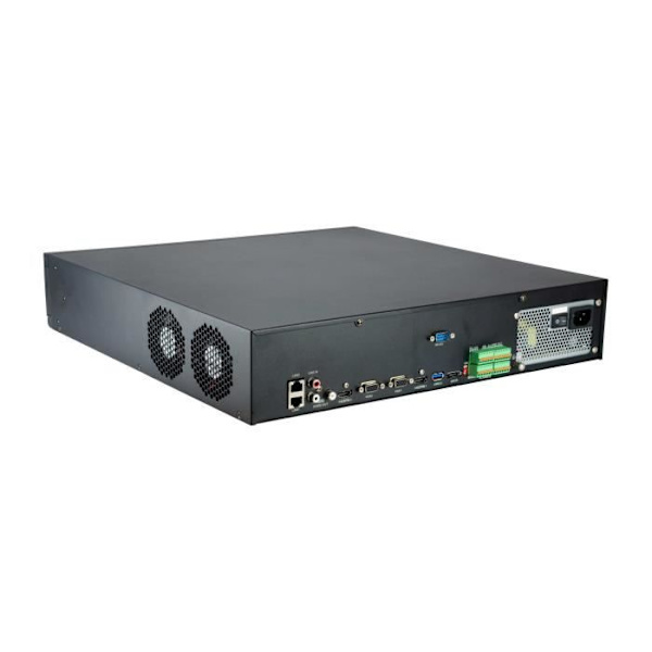 Nätverksvideoinspelare - LEVELONE - NVR-0764 - 8 RJ45-portar - 80 To - 64 videokanaler Svart