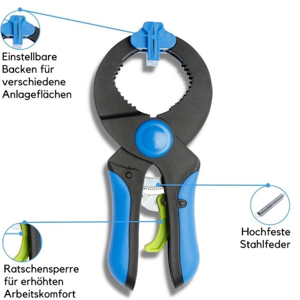 Etau - klämma - gräshoppa Högert teknik - HT-HT3B954 - Högert Teknik 'ratchetpince 200mm'