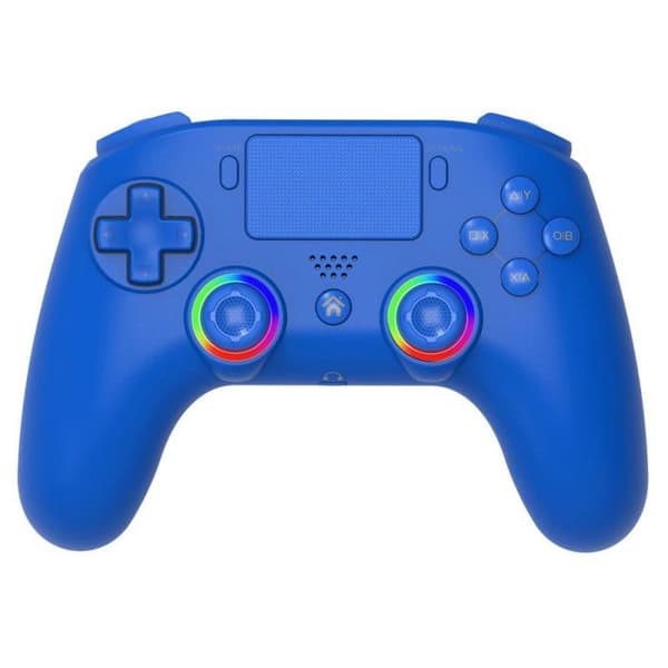 Manett - PS4 - Trådlös - LED RGB - PC Blå