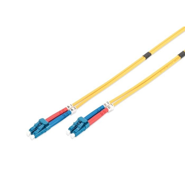 Fiberoptisk kabel Duplex 9/125 OS1 LC LC Gul 2 m Gul