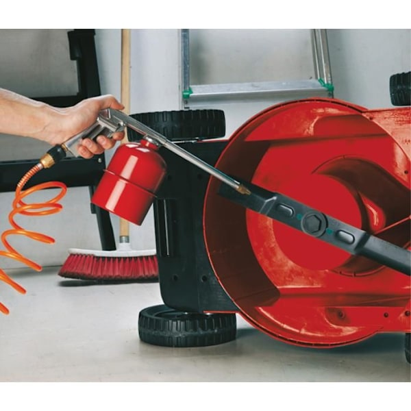 Einhell Sprutpistol för kompressor (Maximalt tryck 3-6 bar - Innehåll 0,9 l - Minsta luftvolym 150 l/min) Grå och röd