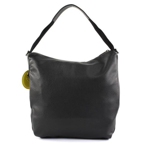 Handväska - MANDARINA DUCK - Mellow Leather Hobo - 100% nötkött - Svart - 26x30x9 cm Svart