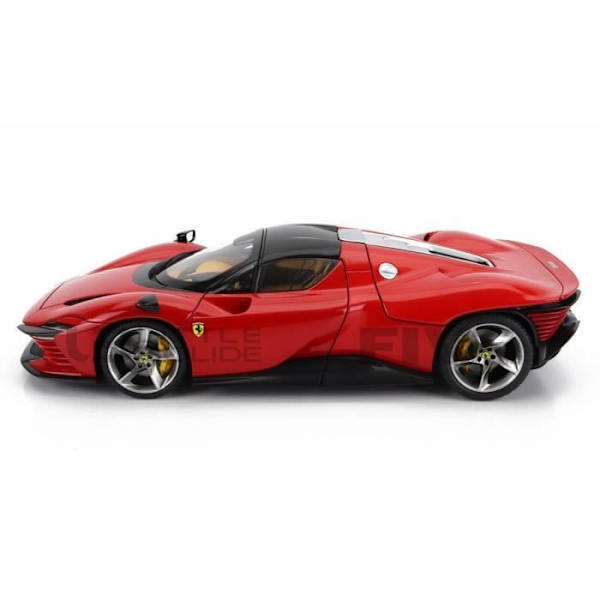 Samlarbil i miniatyr - BBURAGO - FERRARI Daytona SP3 Spider - 1/18 - Rosso Corsa 322 - 2022 Rosso Corsa 322, Vit