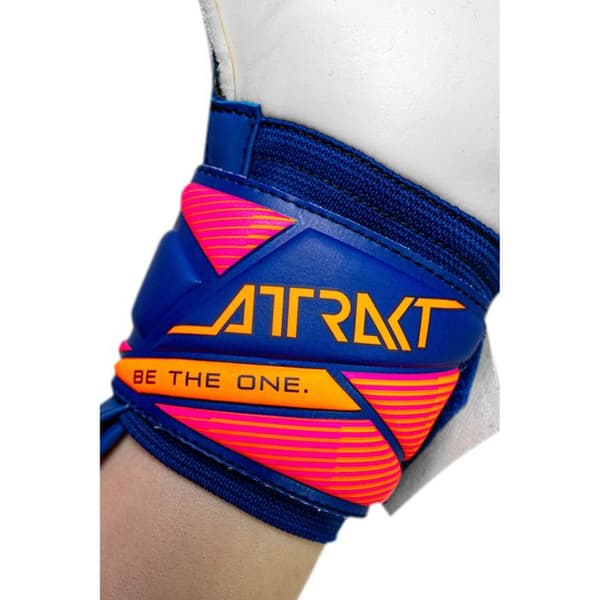 Reusch Attrakt Solid målvaktshandskar - sharpblu/vit/chock orange skarpblå/vit/chock orange 8