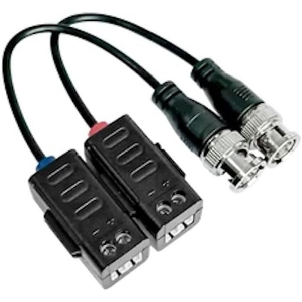 Paire Balun video HD passiv - Propart - 1 kanal - Skruvterminal - Svart - 10x10x10 cm svart
