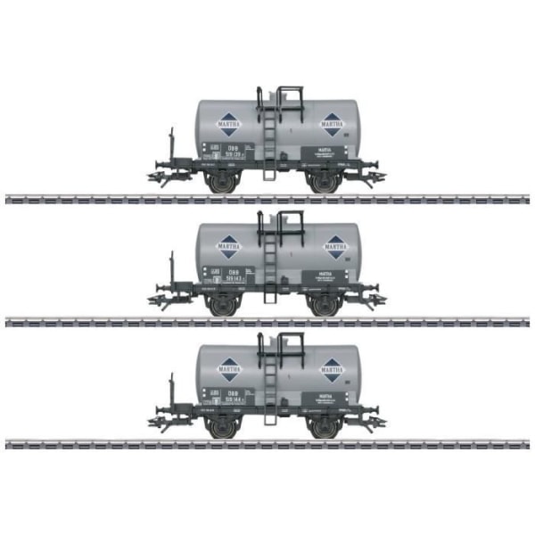 Modelltåg - MÄRKLIN - Märklin 46755 SET - 3 Oldtimer tankbilar - Martha de lÖBB Okänd