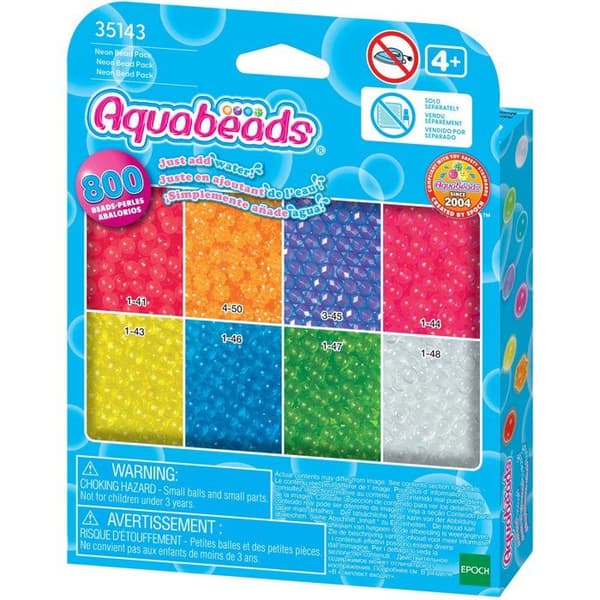 Neonpärlor refill - Aquabeads - 35143 Flerfärgad