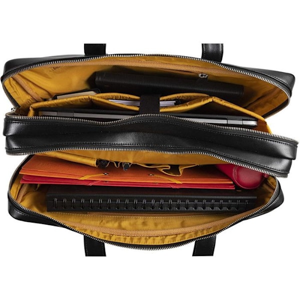 Datorväska - EXACOMPTA - 17537E - Läder - Dubbel fack - 41 x 30 x 19,5 cm