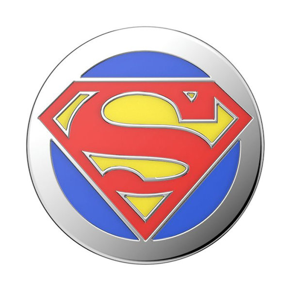 Popsockets Superman emalj smartphone grepp - röd/blå/silver - TU