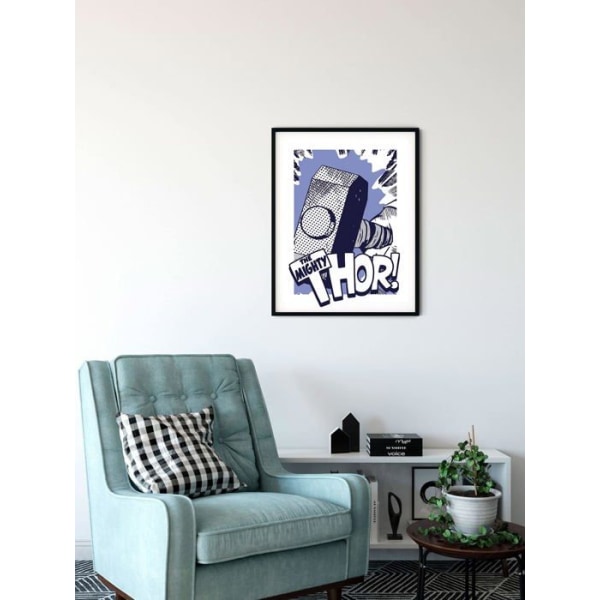 Komar canvasmålning - WB-M-011-40x50h - WTD Väggmålning för barnrum Thor Mjolnir motiv 40 x 50 cm