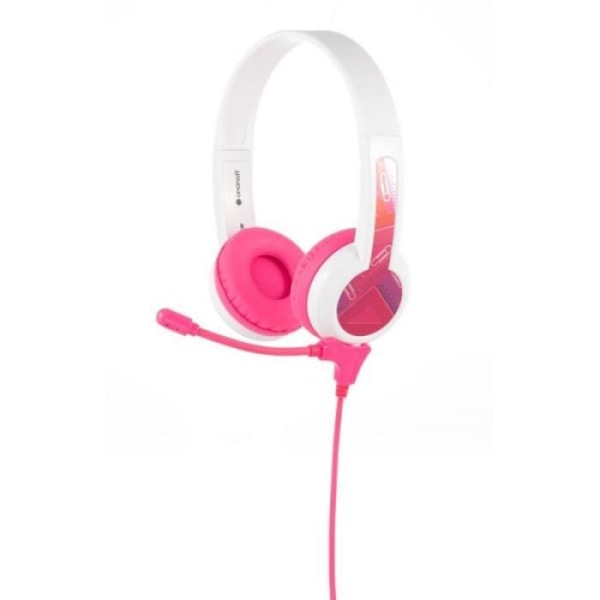 Hörlurar - Buddy Phones - StudyBuddy - Trådad - Rosa - För Barn Rosa