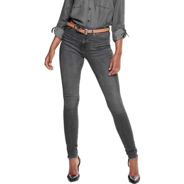 Kvinnokläder Byxor Only Paola Life Hw Skinny Bb Azz870 Grå XS