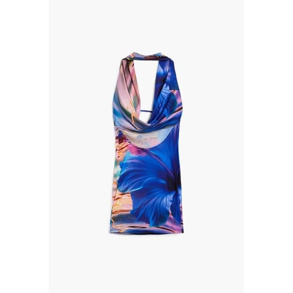 Kvinna Klänning Desigual Swim-cancun blå S