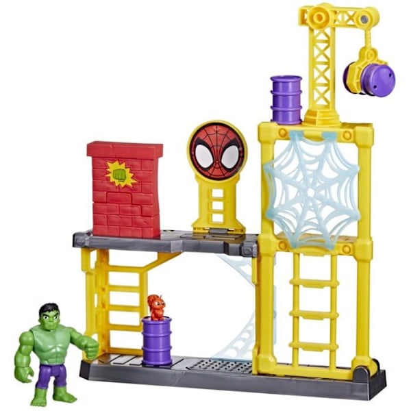 Hasbro Spidey och Hans Fantastiska Vänner, Nöjesbygge, Hulk Leksak för Barn från 3 År