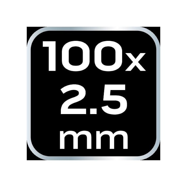 Kabelbindare - NEO TOOLS - EXTREME - 2,5 x 100 mm - Svart - Paket med 100 st Svart