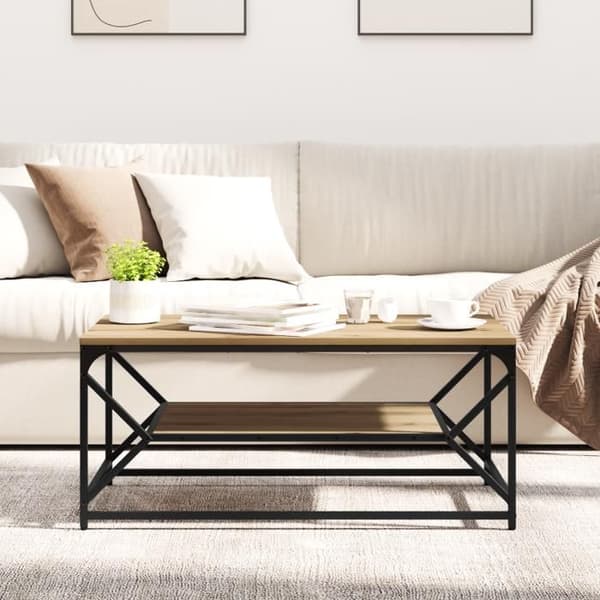 Soffbord - Ek hantverk - 90x50x40 cm - Rektangulär - Matt finish Brun