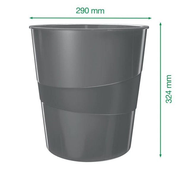 Sopkorg - papperskorg - Leitz påsksupport - 52781062-6 - WOW 52781062 6-pack plastpapperskorgar Lila 15 l