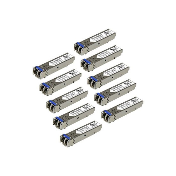 STARTECH Cisco GLC-LH-SM-kompatibel SFP GBIC-modul - paket med 10 - för fiberoptiskt nätverk