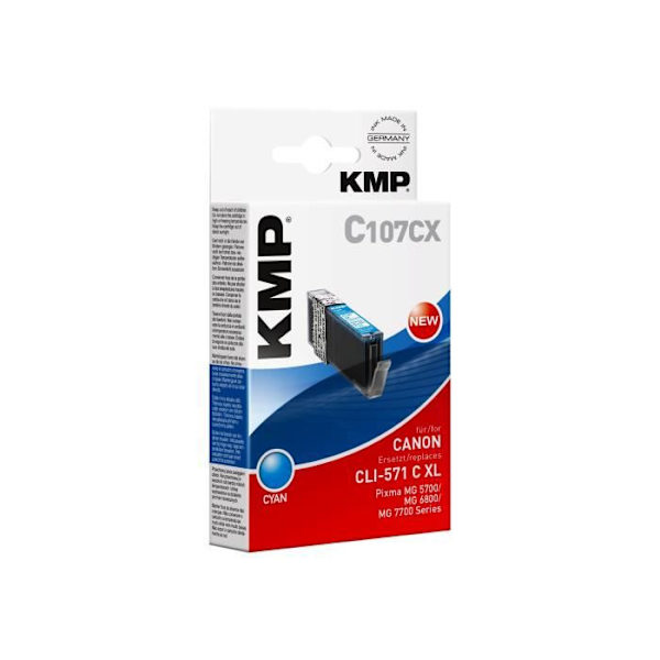 KMP C107CX bläckpatron - 11 ml - hög kapacitet - cyan - för Canon PIXMA
