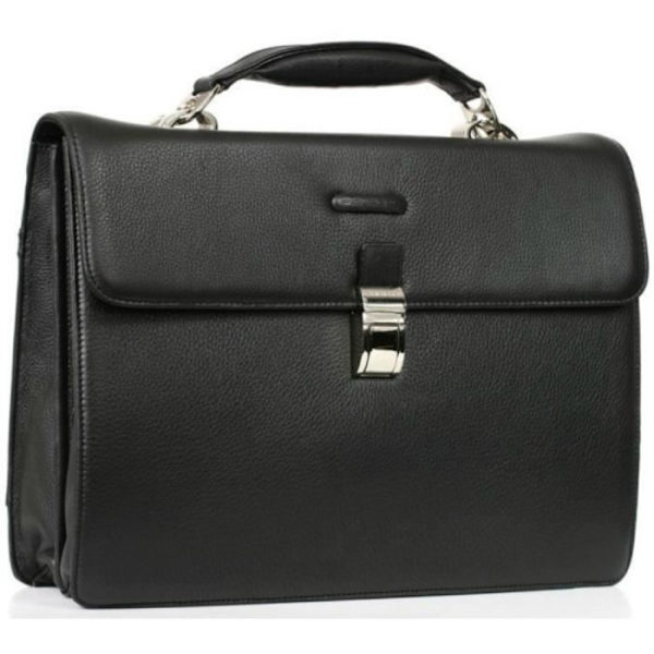 Portfölj - Piquadro - Modus CA1152MO - Äkta läder - Svart - 40x30x11 cm Svart