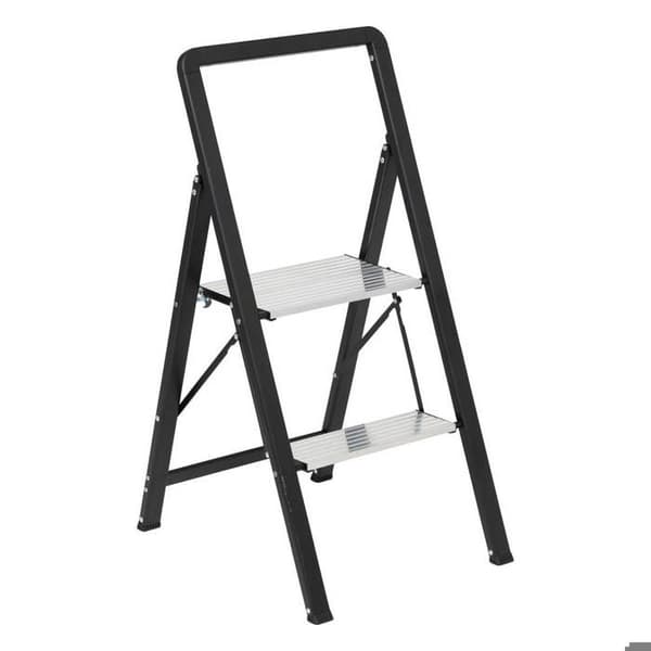 Grå aluminiumstege 2 steg H83cm - 5 five simply smart Grå