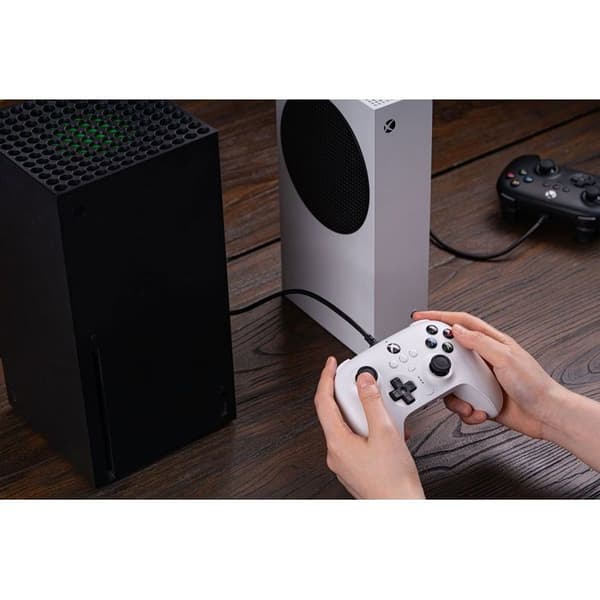 Spelkontroll - 8BITDO - 8BitDo Ultimate Wired Controller - Trådbunden - Vit - Vibration Vit