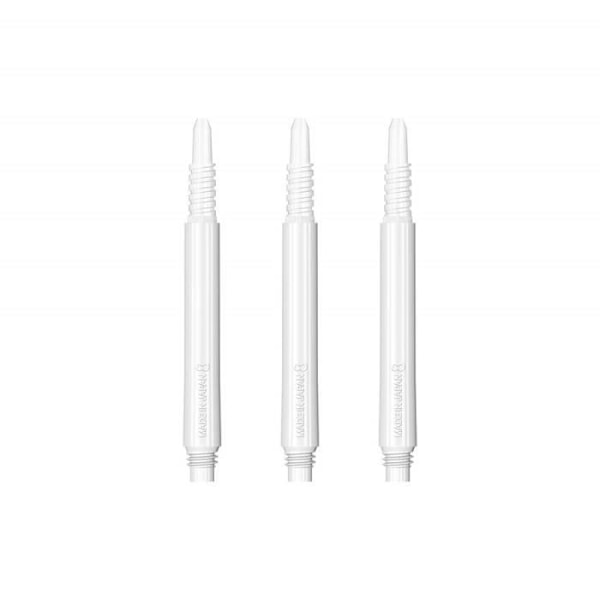 8 Flight 8 Flight Dart Shafts, Formgjutet Flight System, Vit, Medium 33mm - 400308