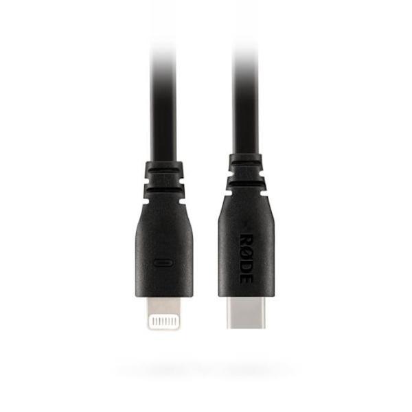 USB-C till Lightning-kabel - RODE - SC19 - 1,5 m - Svart - Laddar inte, synkroniserar inte