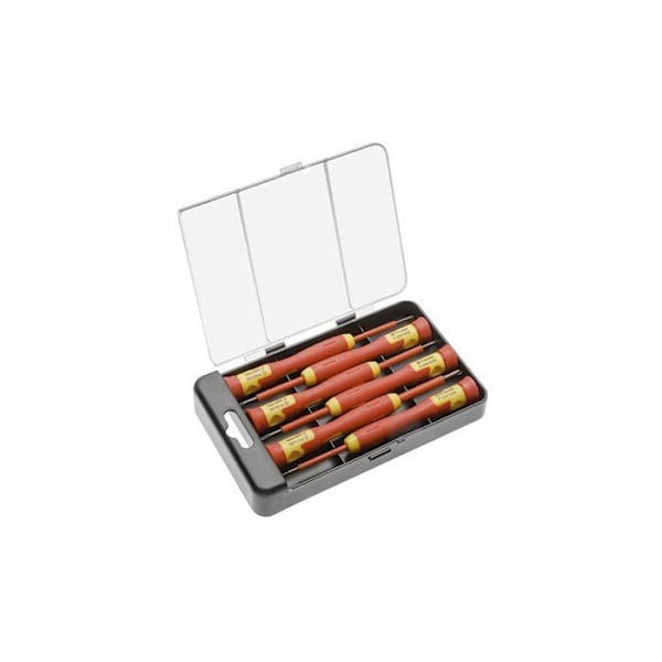 Tournevis Högert teknik - HT1S986 - Set med precisionsskruvmejslar 1000V stål CrMo 6 element