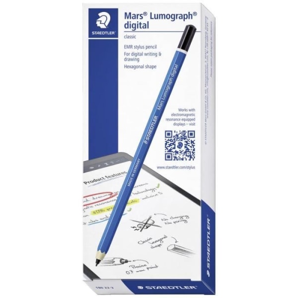 Staedtler Mars® Lumograph® digital classic Digital penna med tryckkänslig skrivspets, med formspets