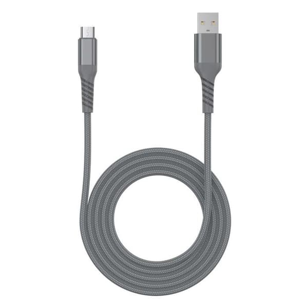 USB-kabel till Micro USB - WE - 2m - Ultra Resistent - Flätad Nylon - Laddning och Synkronisering
