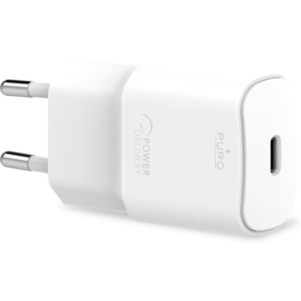 Hemladdare USB C 20W Mini Vit Puro