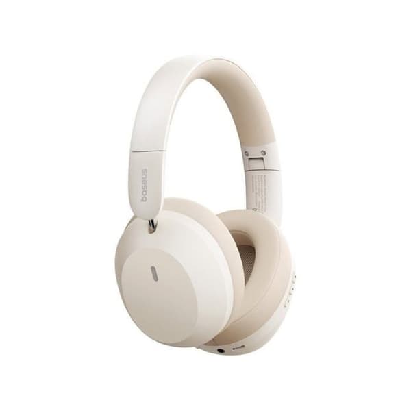 Bluetooth-hörlurar - BASEUS - Bass 35 Max - 50h batteritid - Kraftfull bas - Ljudisolering Vit
