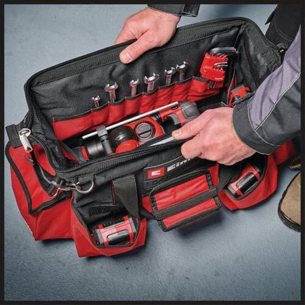 Einhell Sac E-Case original Einhell (max. 30 kg, stapelbar, låsbar, kombinerbar med Einhell E-Case-systemet) Röd