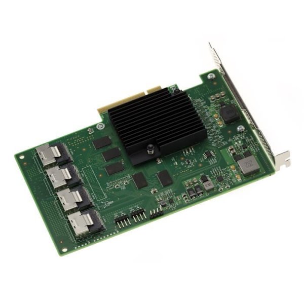 PCIe 2.0 SAS 6GB 16 internt styrkort. OEM modell 9201-16I SAS 2116