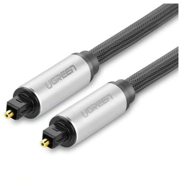 Audiokabel Optisk - UGREEN - Toslink - 1,5 m - Aluminium - Grå